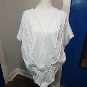 Ashley Stewart White Body Suit (Size: 22/24)